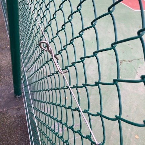 clôture grillage vert court de tennis / multisports zoom