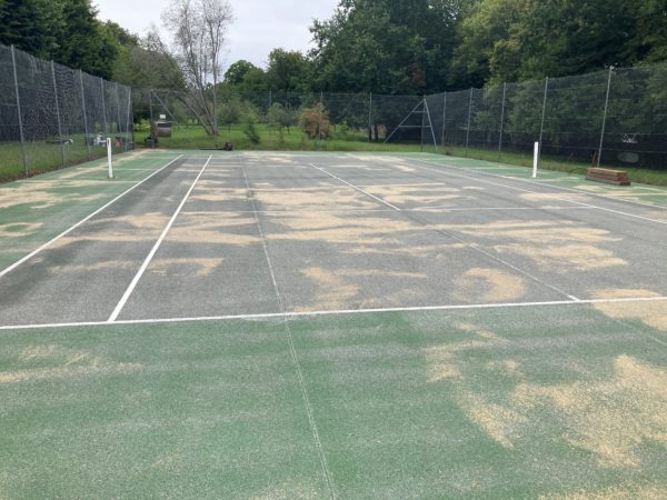 Mortier de réparation et de rebouchage spécial court de Tennis