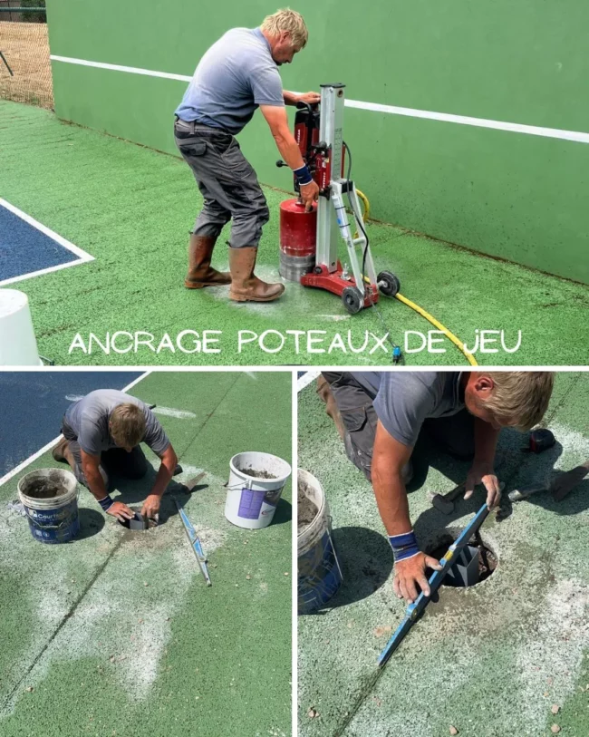 ancrage poteaux de jeu