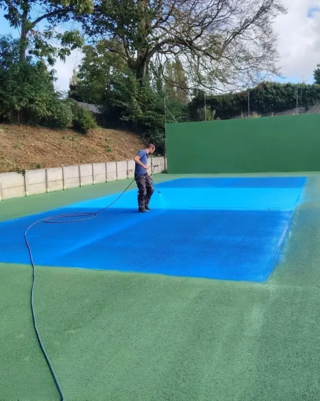 peinture terrain pickleball