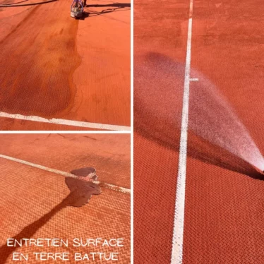 entretien-surface-terre-battue-artificielle entretien d'une surface en terre battue artificielle dans le Morbihan