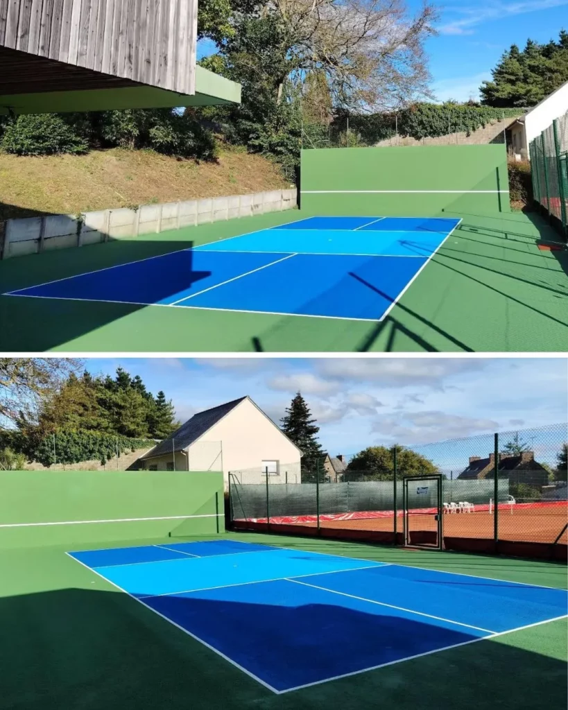 terrain de pickleball fini