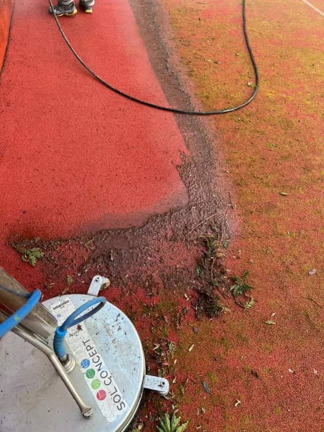 machine décolmatage sol concept