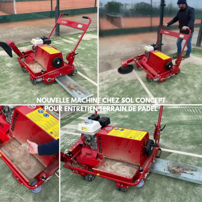 machine pour entretien terrain de padel