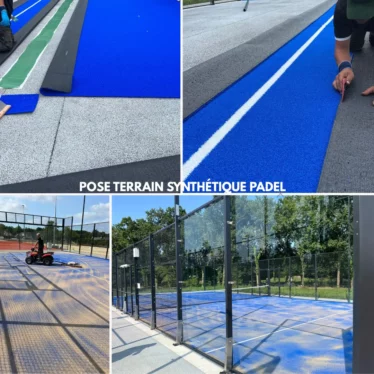 pose terrain synthétique pour padel